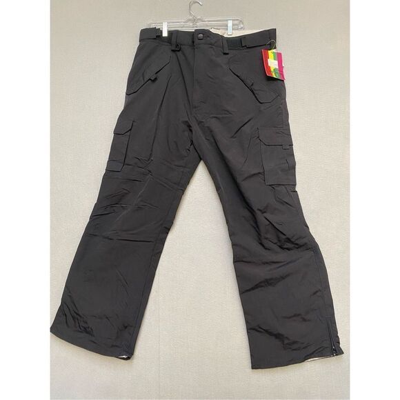 Trbn Winterworks Mens Ski Pants Cargo Black Snowboard Insulated Waterproof xl - Picture 1 of 8